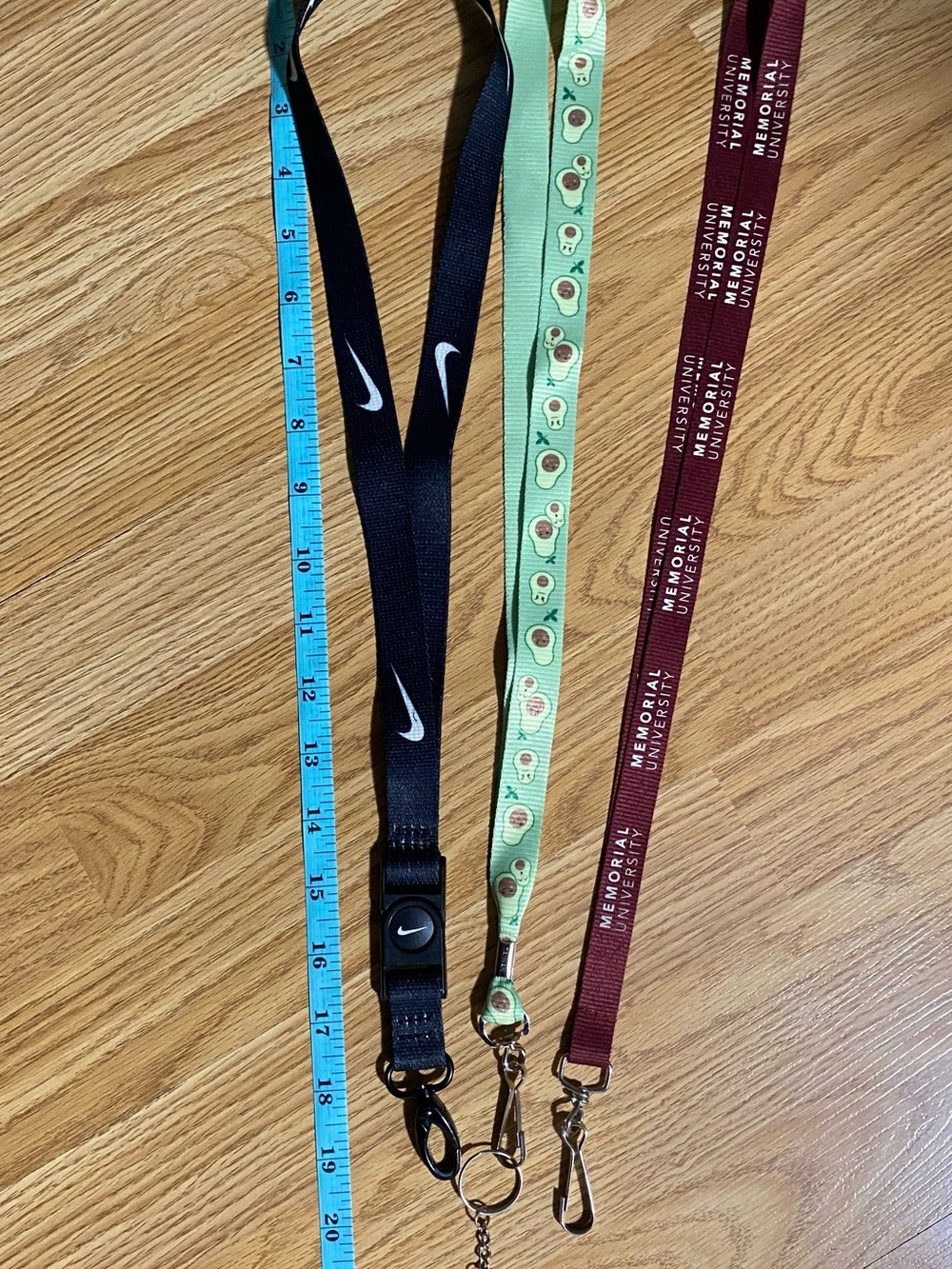 Lanyards: Nike, Avacado, Memorial
